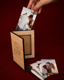 Mini Porta-Retrato em Madeira – Eu Te Amo